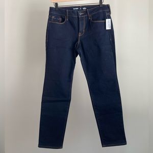 Old Navy Mid-Rise Power Slim Straight Jeans - 8 Petite